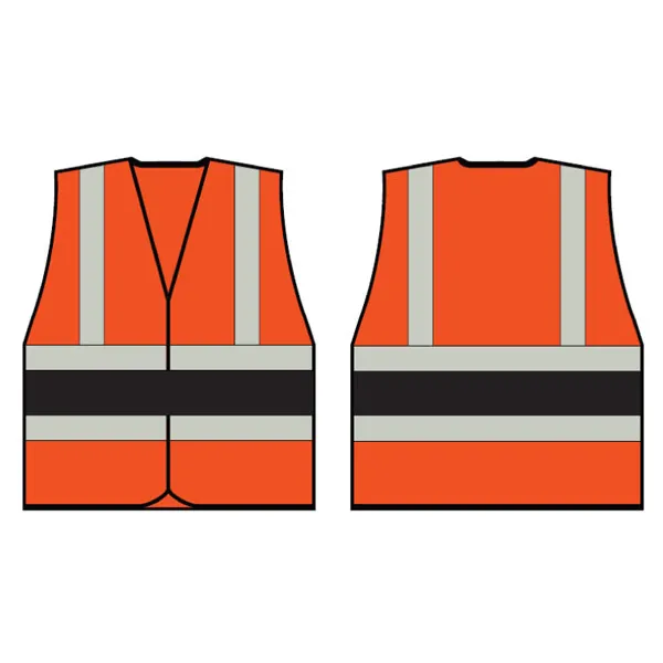 Beeswift Orange Wceng Vest With Black Band